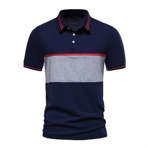 Camisas Polo Personalizadas para Hombre, Manga Corta, Diseño a Rayas con Bloques de Color, Ropa Deportiva Casual para Golf, Fabricante Mayorista - Product Image 4