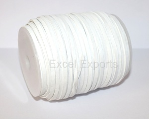 สายหนัง-ผ้าลูกไม้หนังแบน4มม. 100เมตรหลอดสีดำ - Product Image 2