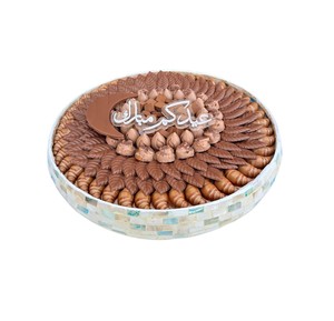 Superbe support à gâteau en nacre, ensemble de contenants en coquillages naturels faits à la main avec des chocolats fins pour les boutiques de luxe - Product Image 2