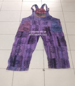 Algodón patchwork mono pijamas bohemio parche mono vestido de la India tie Dye mono pijama vestido Nepali monos - Product Image 4