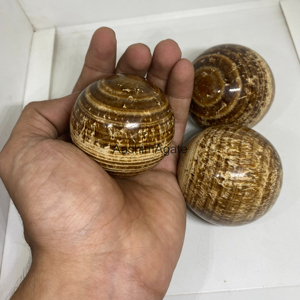 Sphère de cristal d'aragonite naturelle en gros, boule de pierre précieuse polie pour la guérison, la décoration intérieure, la méditation, fabricant OEM - Product Image 3