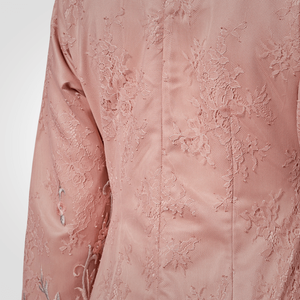 Robe longue Kurung à col rond, style moderne Baju Kurung SIPO, pour l'Aïd, OEM Malaisie, pour femme musulmane, en dentelle avec manches bouffantes en satin - Product Image 6