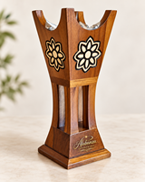 ALABANZA ENTERPRISES Brûleur de Bakhoor en Bois de Luxe, Bol à Encens, Oud Arabe, Encens Indien Aromatique, Écologique, Pour Toutes Saisons, Décoration d'Intérieur