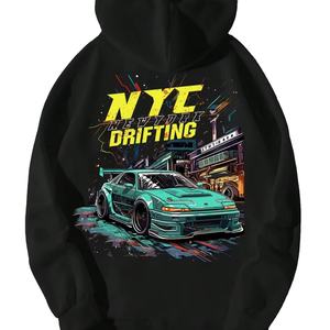 Sudadera con capucha personalizada para hombre transpirable cómodo algodón poliéster polar bordado cremallera estilo para invierno impreso - Product Image 1