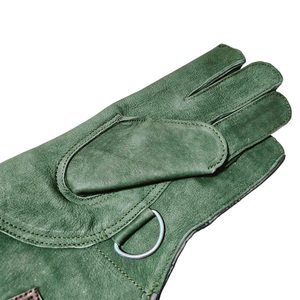 OEM Service Available New Design <b>Long</b> Cuff Left Hand Cow Hide Nubuck Leather Falconry <b>Gloves</b> for Eagle Hunting Carbon Shaft - Product Image 5