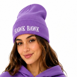 Unisex Ribbed Knit <b>Beanie</b> Cap Folded Cuff Winter Comfort Street Style Casual 100% <b>Wool</b> Breathable Waterproof High Quality - Product Image 1