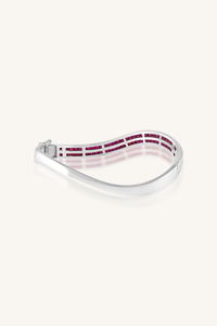 Brazalete de Zafiro Azul en Plata de Ley 92.5 KLSB-20468 - Product Image 5