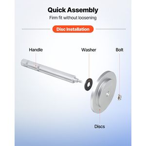 Kit pressa cuscinetti a 7 pezzi con attrezzo per montaggio guarnizioni e cuscinetti, asta di prolunga per impugnatura, per manutenzione e riparazione utensili - Product Image 5