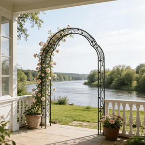 8 Stili di Archi da Giardino in Metallo, Componibili Liberamente, Pergolati per Piante Rampicanti, Supporti per Rose, Recinzioni e Cancelli - Product Image 4