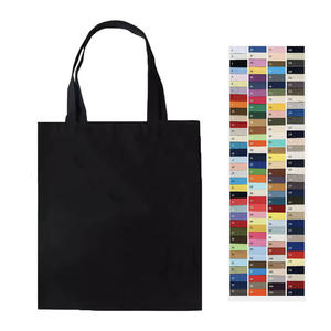 Bolsa de Compras Casual con Estampado, Plegable, Reutilizable, de Lona Negra, con Asa Larga, para Estudiantes, Deportiva - Product Image 2
