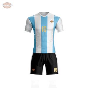 Uniforme de Fútbol de Secado Rápido y Transpirable, 100% Poliéster, Manga Corta, Impresión por Sublimación de Transferencia de Calor, Cuello en V para Adultos, Personalizable - Product Image 3