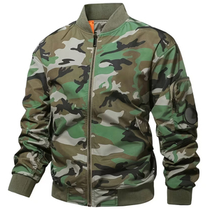 Chaqueta Bomber Unisex de Manga Regular, Suave, Holgada, Informal, Transpirable, Tejida, Ecológica, Anti-UV, Estilo Urbano - Product Image 1