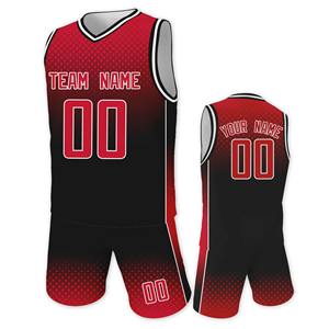 Custom Red Polyester <b>Basketball</b> Jersey Set <b>for</b> <b>Kids</b> Boys Girls Training Uniform Breathable Sports Shorts <b>Kit</b> Printed Team Name - Product Image 3