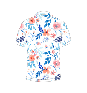 Polo pour homme à imprimé floral, décontracté, manches courtes, respirant, tendance, pour le golf - Product Image 5
