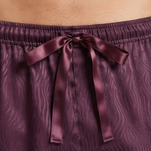 Shorts de nuit en satin à cordon de serrage pour femme, 100 % soie - Product Image 4