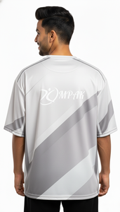 T-shirt décontracté surdimensionné pour homme, style streetwear, sublimation, mode moderne - Product Image 4