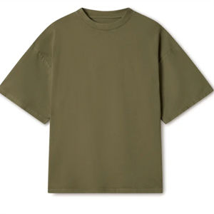 Camiseta Extra Grande para Hombre, 100% Algodón, con Logotipo Personalizado en la Parte Delantera, Diseño Sólido, Secado Rápido, 220g, Estilo Casual Urbano para Verano - Product Image 1