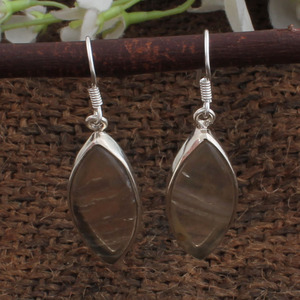 Boucles d'oreilles pendantes en fluorite marquise naturelle en gros, en argent sterling 925, bijoux de luxe pour femmes, cadeau de mariage ou de fête, directement de l'usine - Product Image 5