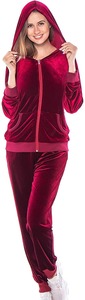 Conjunto Deportivo de Terciopelo para Mujer 2026, Sudadera con Capucha y Pantalones de Chándal de Poliéster/Algodón para Gimnasio, Entrenamiento Deportivo, Conjunto de Dos Piezas - Product Image 6