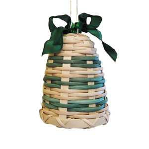 Adornos Navideños de Campanas Artesanales Best Choice, Adorno Colgante de Mimbre Natural con Cinta para Celebraciones - Product Image 1