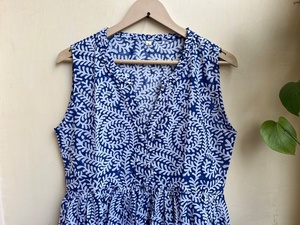 Vestido estampado a mano de moda 2026, túnicas indias, vestido largo de algodón indio, vestido de algodón indio a precio de fábrica - Product Image 2