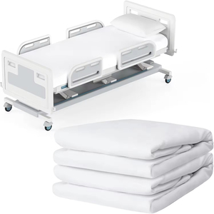 Draps de lit en coton de qualité supérieure, respirants, confortables, à séchage rapide, certifiés CE, pour usage médical en milieu hospitalier, avec personnalisation - Product Image 1