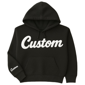 Sweat à capuche imprimé en coton mélangé sur mesure, sweat à capuche surdimensionné pour homme en coton respirant - Product Image 2