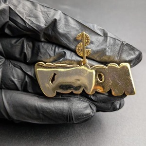 Colgante con Letra MONEY, Chapado en Oro, con Cristales de Estrás y Microincrustaciones, Estilo Hiphop Unisex, Ideal para Regalo - Product Image 6