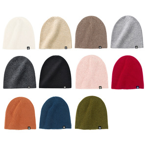 100% Pure Wool <b>Winter</b> Bucket <b>Hat</b> Cross-Border Fashion Solid Color Outdoor Warm Pullover Ear Protection Knitted Cap - Product Image 4
