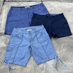 Pantalones Cortos Casuales de Verano para Hombre, Mezcla de Mezclilla Premium, Ligeramente Usados, Transpirables, con Diseño de Parches, Estilo Urbano, Venta al Por Mayor - Product Image 2