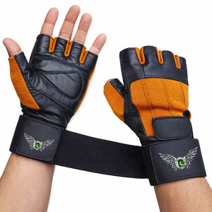 Gants de fitness en cuir PU personnalisés pour hommes, demi-doigts, légers, respirants, durables, pour la musculation - Product Image 6