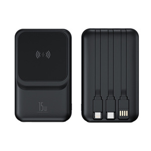 Cargador Magnético Súper Rápido y Potente, Batería Externa de 20000 mAh, PD 15W, Cable Doble USB Tipo-C Integrado, Inalámbrico para Viajes - Product Image 1