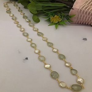 Graceful Premium Quality Trendy Natural <b>Pearls</b> 24 Length Jewelry <b>Set</b> for Women's Wedding Party Wear Collection - Product Image 4