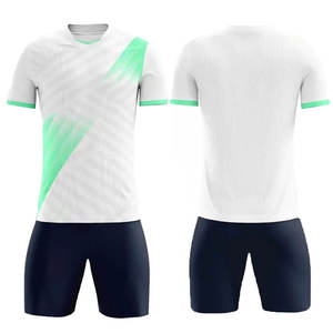 Conjunto de Camiseta de Fútbol Azul para Hombre, Manga Corta, Diseño Degradado en Rosa, Absorbe la Humedad, Ajuste Atlético, para Todas las Temporadas, Impresión Sublimada - Product Image 2