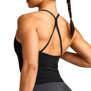 Débardeur de sport personnalisé pour femme, à bretelles, respirant, extensible, pour la gym, la course et l'entraînement - Product Image 4