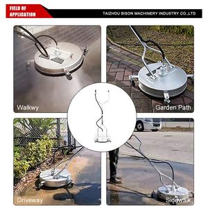 Limpiador de pisos de alta presión de 20 pulgadas con bomba triplex de 4000 PSI, lavadora de coches para talleres de lavado de coches, eléctrica y a gasolina, motor de 220 V - Product Image 4