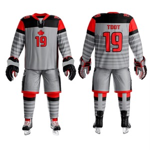 Uniforme de hockey sur glace en gros, fabricant OEM, broderie de logo personnalisé, kit de hockey sublimé, fournisseur de vêtements d'équipe haut de gamme - Product Image 6