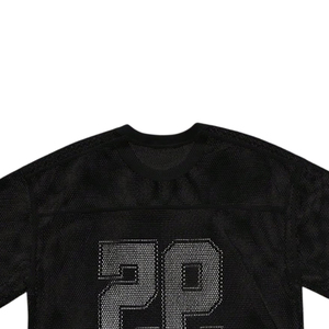 Maillot de football américain rétro personnalisé, coupe courte, style streetwear, coupe ample, en mesh, vente en gros, avec option OEM - Product Image 3