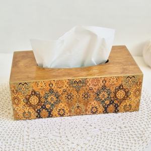 High Quality Modern Design Rectangular Wood Tissue Box with Bone <b>MOP</b> Inlay Customizable Size & Shape for Home Hotel & Restaurant - Product Image 3