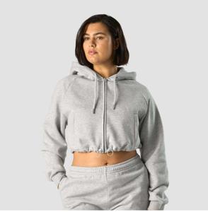 Women Clothing Streetwear Zip up <b>Hoodies</b> Cropped Drawstring Waist Slim Fit Zip <b>Hoodies</b> Fashion Gym Wear Women Zipper up <b>Hoodies</b> - Product Image 4