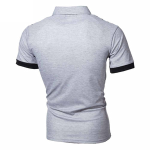 Men's <b>Orange</b> Short Sleeve <b>Polo</b> Shirt Regular Fit Casual Knitted Solid Color Design - Product Image 5