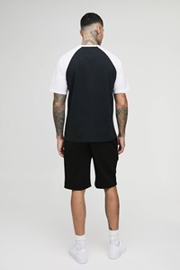 Premium Cotton OEM Mens Summer 2 Piece Outfit T-Shirt Shorts <b>Set</b> Fashion Casual Breathable Solid Jacquard <b>Knitted</b> Digital - Product Image 1
