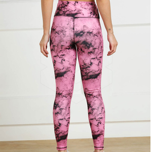 Design Your Own OEM Custom Casual Summer Women's Sublimation <b>Leggings</b>-Anti-Bacterial Breathable Cotton Bamboo Fiber Knee-Length - Product Image 3