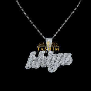 Pendentif Iced de Haute Qualité en Argent Sterling 925 Plaqué Or Rose, Moissanite Flamme Hip Hop Certifiée Unisexe pour TASNIM - Product Image 4