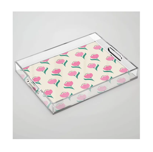 Printeresty Printed Acrylic Serving Storage <b>Tray</b> For Coffee Snacks <b>Breakfast</b> Vanity Organizer & Multipurpose For Homes & Hotels - Product Image 2