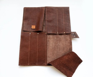 กระเป๋าเก็บมีดในครัวแบบสั่งทำ,ที่จัดเก็บกระเป๋ามีดบาร์บีคิวทนทานกระเป๋ามีดหนังสำหรับเชฟม้วน LKR-0057 - Product Image 4