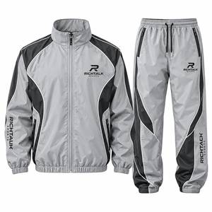 Conjunto Deportivo RICHTALK para Hombre, con Capucha, Manga Larga, Resistente al Viento, Ligero, para Otoño, de Secado Rápido, con Bolsillos Laterales - Product Image 3