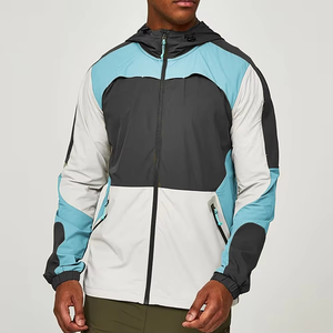 Mens Waterproof Hooded Windbreaker <b>Jacket</b> <b>Lightweight</b> Outdoor Hiking <b>Running</b> Sports Coat Breathable Color Block <b>Jacket</b> - Product Image 6