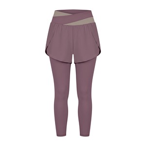 Shorts Deportivos 2 en 1 de Cintura Alta para Mujer con Leggings Integrados, Fabricante de Ropa Deportiva Personalizada - Product Image 1