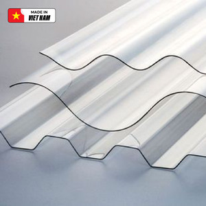 Factory Direct Corrugated Polycarbonate Panel Anti-UV High <b>Transparency</b> Shatterproof Easy Installation for Patio Canopy - Product Image 1
